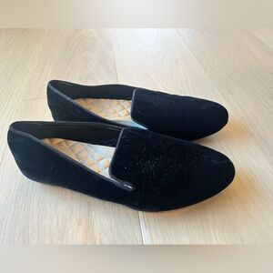 Birdies Stirling Black Velvet Loafers